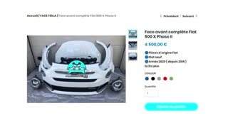 ALLOMOTEUR.COM-Face avant complète Fiat 500 X Phase II