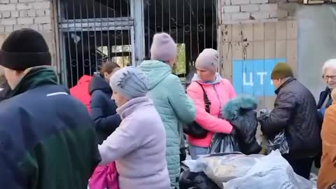 Jackets & sweaters were donated to the residents of Mariupol