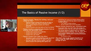 Weekly Webinar #54: “The Basics of Passive Income”