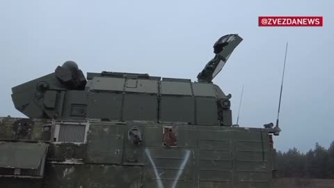 Images of combat work of the Tor-M2 air defense systems of the Russian troops on the front line.