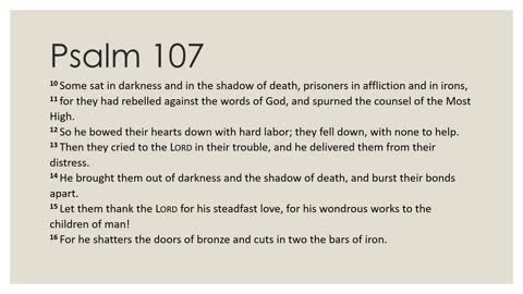 Psalm 107:1-16 Daily Devotion