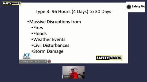 Safety Wars Live Intro to Disaster Preparation Month 2023