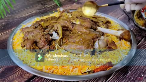 مندى اللحم __ فى قدر الضغط __ نفس طعم المطاعم Mutton Mandi __ in pressure cooker #viral #food