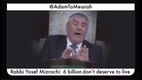 Jewish Rabbi wants to kill 6 BILLION Non-jews.