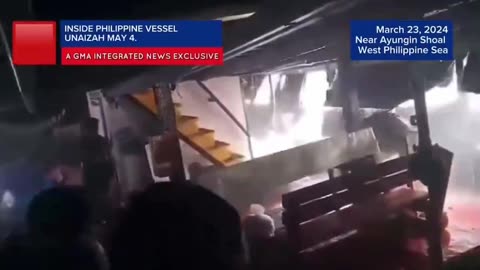 The Philippines releases video of the Chinese Coast Guard attack on a Filipino supply vessel