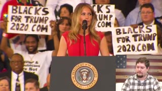 MELANIA TAKES OVER THE MIC AT RALLY NOBODY EXPECTED THIS!!
