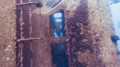 Freediving inside the Zenobia wreck - would you go in_