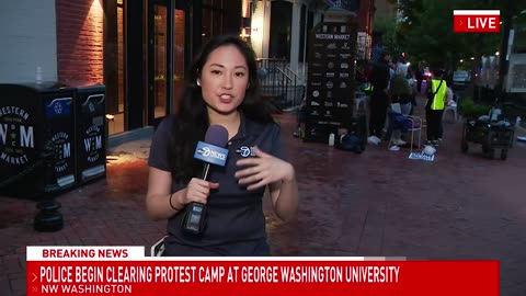 33 arrests made after DC Police clear out pro- Palestine encampment at GWU's campus