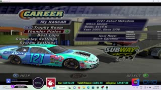 NASCAR Thunder 2004 - February 16, 2023 Gameplay