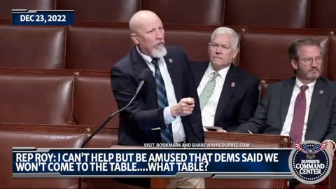 Chip Roy Completely Explodes At Democrats On House Floor Over Omnibus