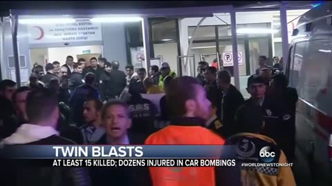 Powerful Twin Explosions Occur Outside Major Soccer Stadium in Istanbul, Turkey
