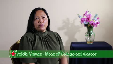 Harmony Vaccine Testimonies Adele Gomez Dean of College and Career