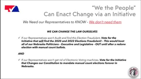 We The People Can Enact Change via an Initiative ! - NVAP Presentation - Clip 32 of 32