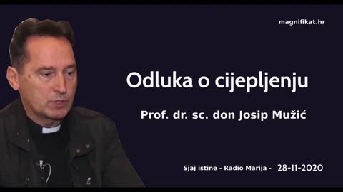 Odluka o cijepljenju - prof. dr. sc. don Josip Mužić