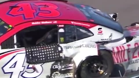 Bubba Wallace Went to Dale Earnhardt Jr.'s NASCAR Graveyard After the Hardest Wreck.