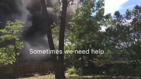 Cloud Angel Assisting Fire Fighters!