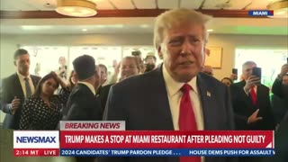 Trump Stop Miami Cafe American's Sing Happy Birthday