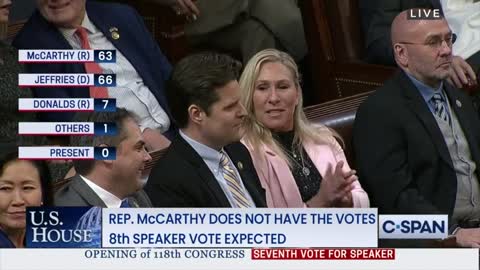 Rep. Matt Gaetz nominates former President Trump for House Speaker during 7th vote