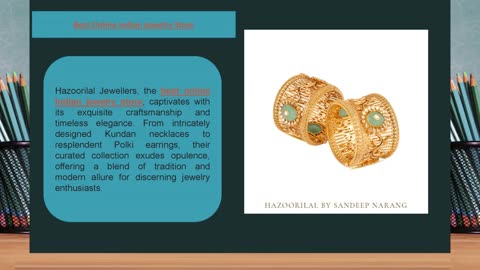 Online Gold Jewelry Stores | Hazoorilal Jewellers