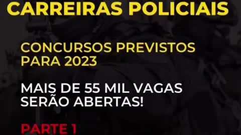 Carreiras policiais para 2022