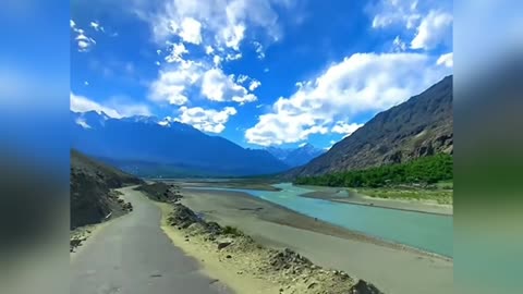 Ghizer Valley Beautiful View Gilgit Baltistan Pakistan