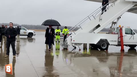 President Trump Lands in Ohio to Visit Train Wreck Site