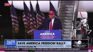 Trump: "Two years ago we were a great nation, and we will soon be a great nation again."