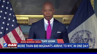 More than 800 migrants arrive to NYC in one day