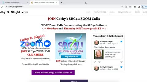SRC4u Software Demonstration Zoom Call with Cathy D Slaght 1 5 2023