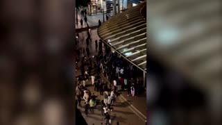 Video shows Paris rioters trying to loot a Nike store