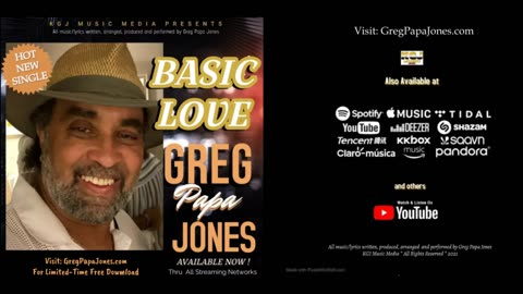 New ! Listen/share...Greg Papa Jones' New Release....BASIC LOVE.