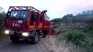 550 evacuated in Spanish wildfire, suspected arson