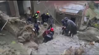 Crews conduct rescue operations following deadly landslides on southern Italian Island