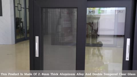 Instime Aluminum Alloy Frosted Glass Modern Combined Automatic Garage Door For Villa