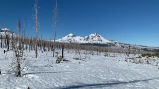 Mountain Range Views – Deschutes National Forest – Central Oregon – 4K