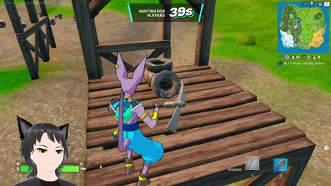 Fortnite, trying to use the heavy sniper, conservative VTuber