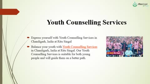 Life Coach Ritu Singal- Youth Counselling Services