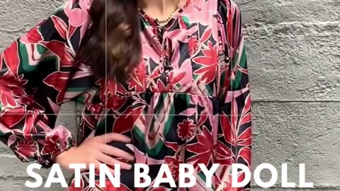 GeeGee | Satin Baby Doll Mini Dress #shorts