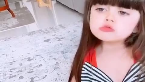 Cute girl playing