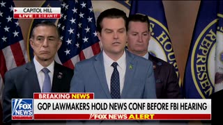 Rep. Matt Gaetz - BREAKING: At today’s @Weaponization press conference