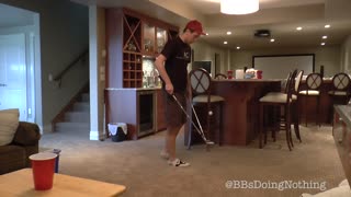 Ping Pong Trick Ends With A Spectacular Finish