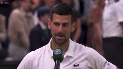 Novak Djokovic not happy with the crowd at Wimbledon