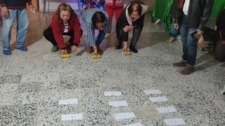 Asians enjoying Party games in Libya