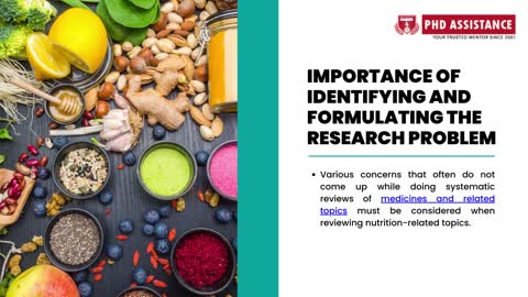 Identifying and Formulating the Research Problem in Food and Nutrition Study - PhD Assistance