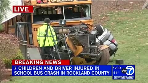 School bus crashes in Rockland County; 7 children injured_5