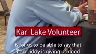 A Volunteer For the @karilake campaign called Maricopa County attorney Tom Liddy.👇