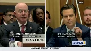 Rep. Matt Gaetz: "How many of those people have you deported?" "Do you know the answer?"
