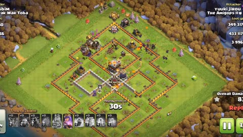 TH10 3 STARRED A NEWLY UPGRADED TH11 WITH BLIMP BOMB LAVALOON