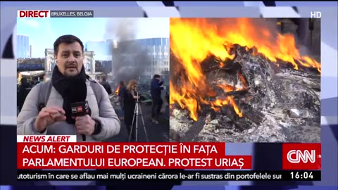 Farmers in Bruxxeles are protesting against the agriculture measures in the capital of the EU.