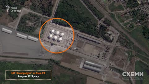 🔥👀 Satellite images of the consequences of the attack on the oil depot in